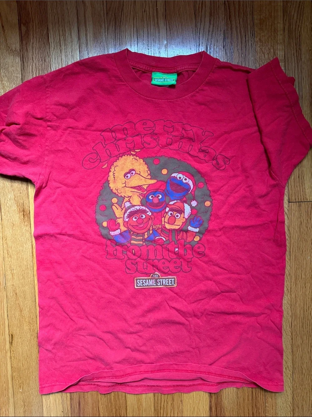 Vintage Sesame Street Short Sleeve graphic tee - Merry Christmas from the Street
